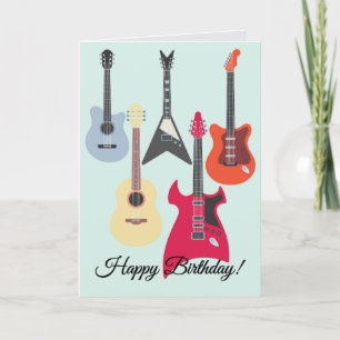 Gitarre Rockt Gute Zeit Happy Birthday Karte