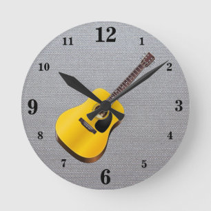 Gitarre Runde Wanduhr