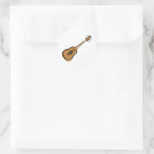Gitarre Runder Aufkleber (Tasche)