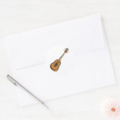 Gitarre Runder Aufkleber (Umschlag)
