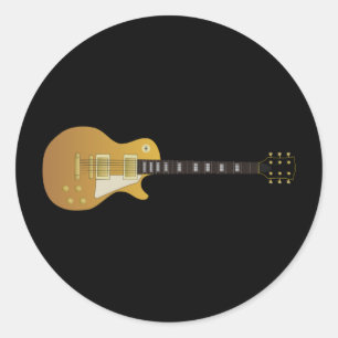 Gitarre Runder Aufkleber
