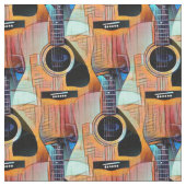 Gitarre rustikal akustisch stoff (Nahaufnahme)