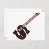 Gitarre S Postkarte (Vorne/Hinten)