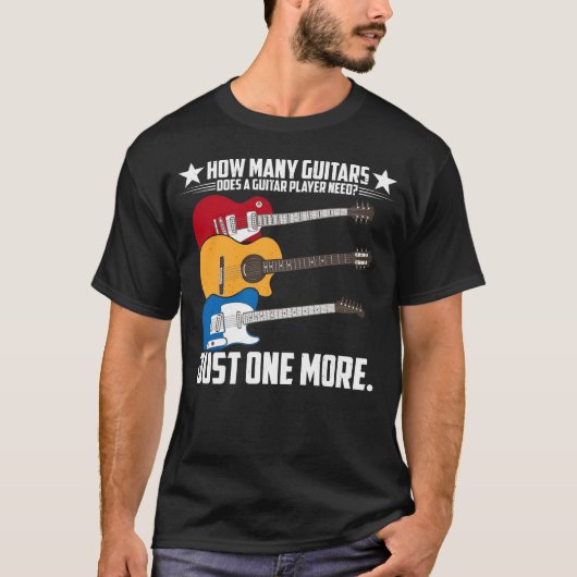 Gitarre Shirt Wie viele Gitarrenspieler (Vorderseite)
