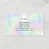 Gitarre-Silhouette auf der Visitenkarte "Regenboge (Rückseite)