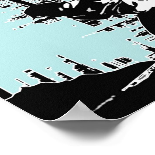 Gitarre Smash Poster (Ecke)