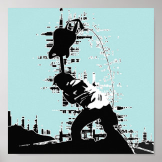 Gitarre Smash Poster
