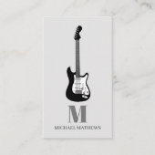 Gitarre Songwriter Musiker Custom Q R Code Visitenkarte (Vorderseite)
