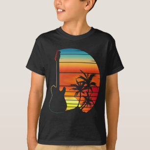 GITARRE SONNENUNTERGANG LIEBHABER T-Shirt