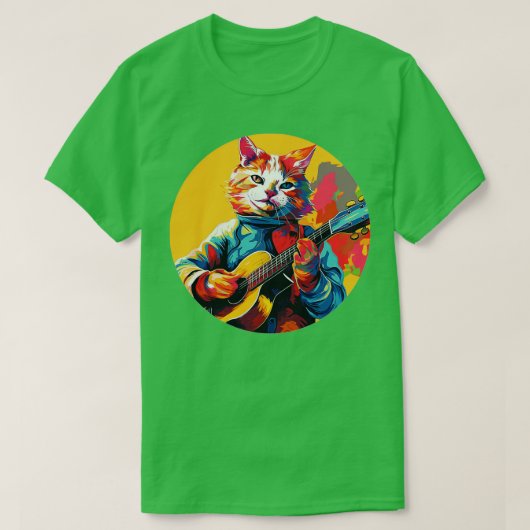 Gitarre spielen 6 T-Shirt (Design vorne)