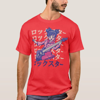 Gitarre spielen Anime Girl560 T-Shirt