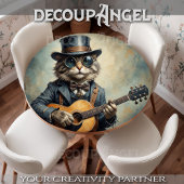 Gitarre spielen - Decoupage- Seidenpapier