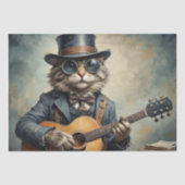 Gitarre spielen - Decoupage- Seidenpapier (Vorderseite)