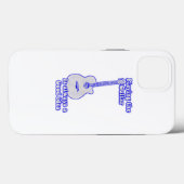 Gitarre spielen ist immer eine gute Idee. Blau Case-Mate iPhone Hülle (Rückseite (Horizontal))