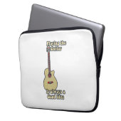 Gitarre spielen ist immer eine gute Idee. Laptopschutzhülle (Vorderseite Links)