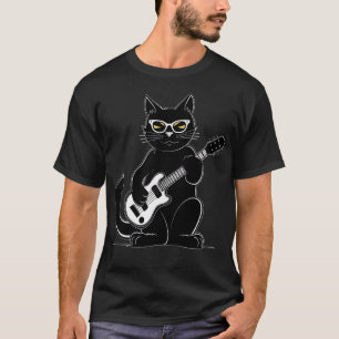 Gitarre spielen Katze 1 T-Shirt