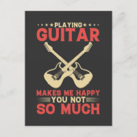 Gitarre spielen macht mich glücklich, dass du nich