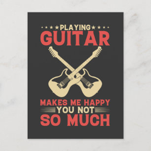 Gitarre spielen macht mich glücklich, dass du nich postkarte