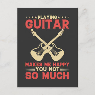 Gitarre spielen macht mich glücklich, dass du nich postkarte