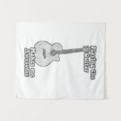 Gitarre spielen macht mich phantastisch. wandteppich (Vorderseite (Horizontal))