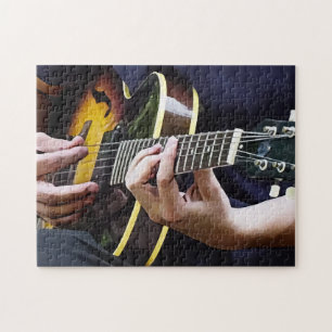 Gitarre spielen puzzle