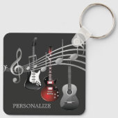 Gitarre spielen schlüsselanhänger (Rückseite)