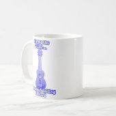 Gitarre spielen, weil Ehebruch schwer ist. Kaffeetasse (Vorderseite Links)
