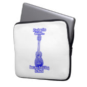 Gitarre spielen, weil Ehebruch schwer ist. Laptopschutzhülle (Vorderseite Links)