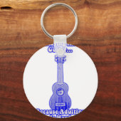Gitarre spielen, weil Ehebruch schwer ist. Schlüsselanhänger (Vorderseite)