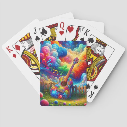Gitarre Spielkarten (Rückseite)
