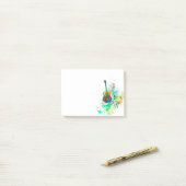 Gitarre-Spritzer Post-it Klebezettel (Auf Schreibtisch)