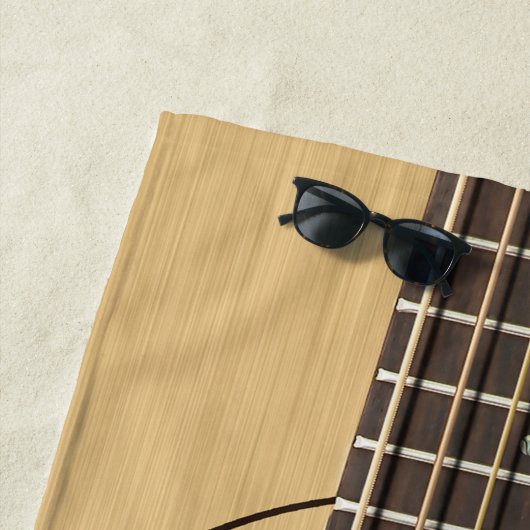Gitarre Strandtuch (Beispiel)