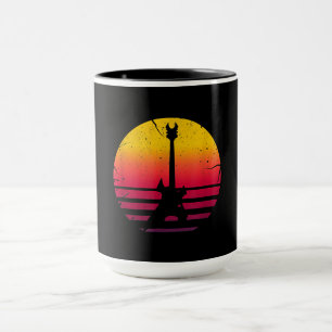 Gitarre Sunset Electric Rock Music Lover Instrumen Tasse