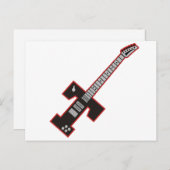 Gitarre T Postkarte (Vorne/Hinten)