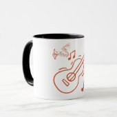 Gitarre Tasse (Vorderseite Links)