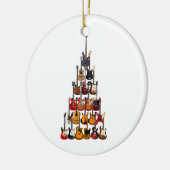 Gitarre Tree Christmas Light Rock Music Keramik Ornament (Links)
