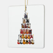 Gitarre Tree Christmas Light Rock Music Keramikornament (Links)