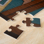 Gitarre und Abstrakte Malerei Puzzle (Seite)