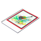 Gitarre und Akkorde Spritzer Notizblock (Linke Seite)