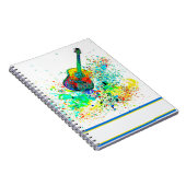 Gitarre und Akkorde Spritzer Notizblock (Rechte Seite)