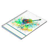 Gitarre und Akkorde Spritzer Notizblock (Linke Seite)