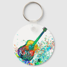 Gitarre und Akkorde Spritzer personalisiert