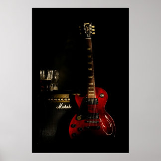 Gitarre und Amp Poster