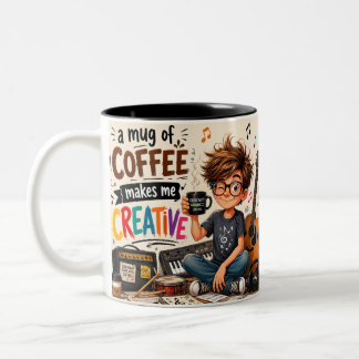 Gitarre- und Bandliebhaber Keramik-Kaffeetasse Zweifarbige Tasse
