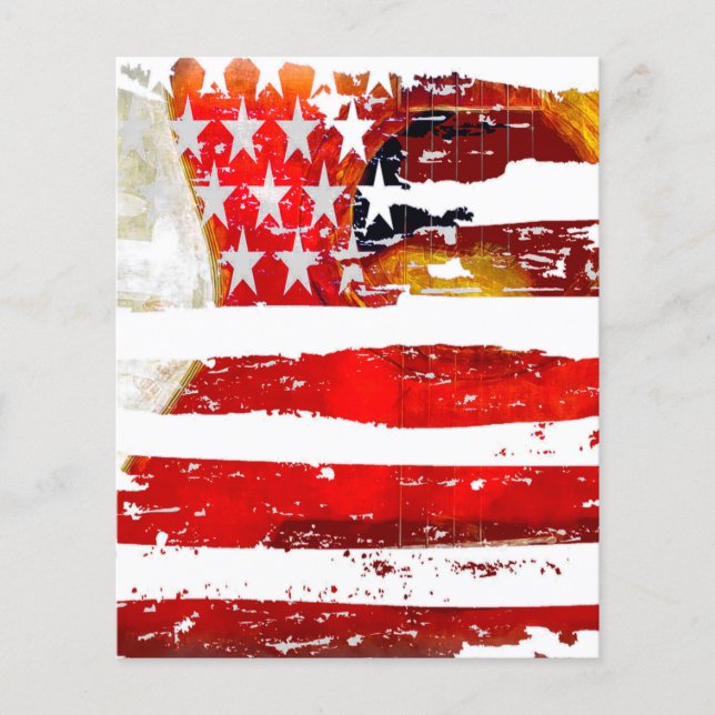 Gitarre und Flagge (Vorderseite)