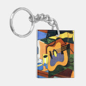 Gitarre und Flasche Schlüsselanhänger (Vorderseite links)