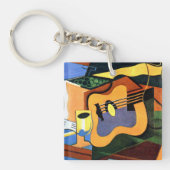 Gitarre und Flasche Schlüsselanhänger (Vorderseite)