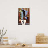 Gitarre und Glas Poster (Küche)