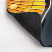 Gitarre und Hinweise Mousepad (Ecke)