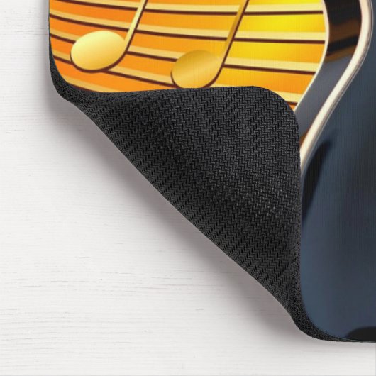 Gitarre und Hinweise Mousepad (Ecke)